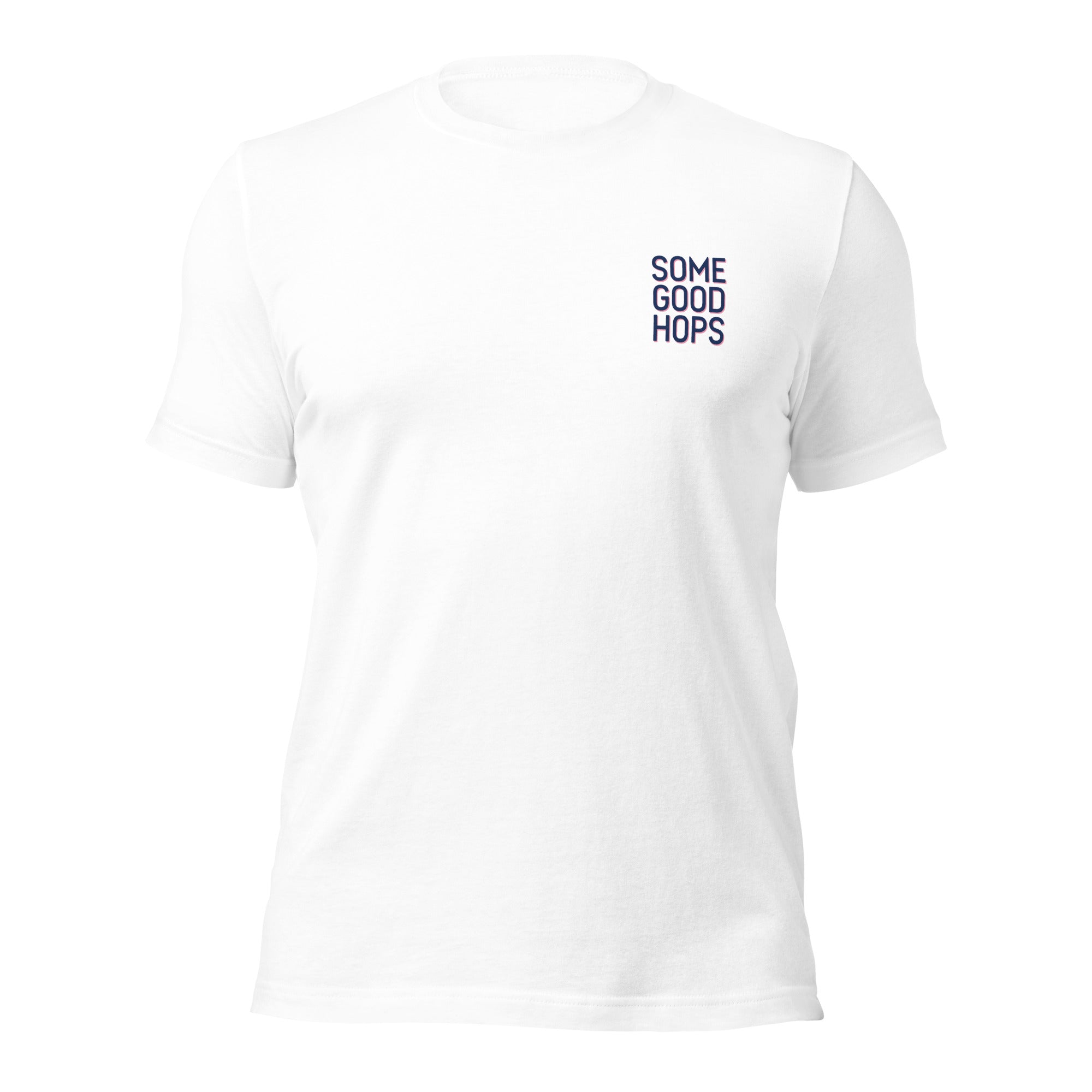 Some Good Hops Beach Lifeguard Tower T-Shirt - White (Front View 1)