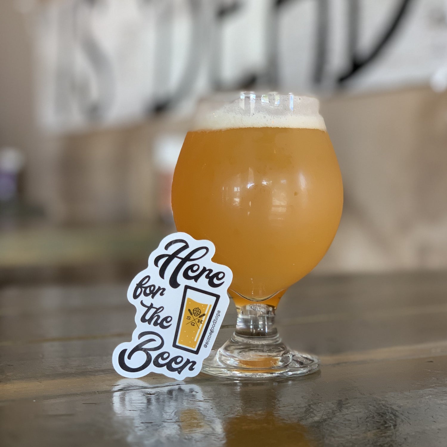 Here for the Beer Sticker - Some Good Hops