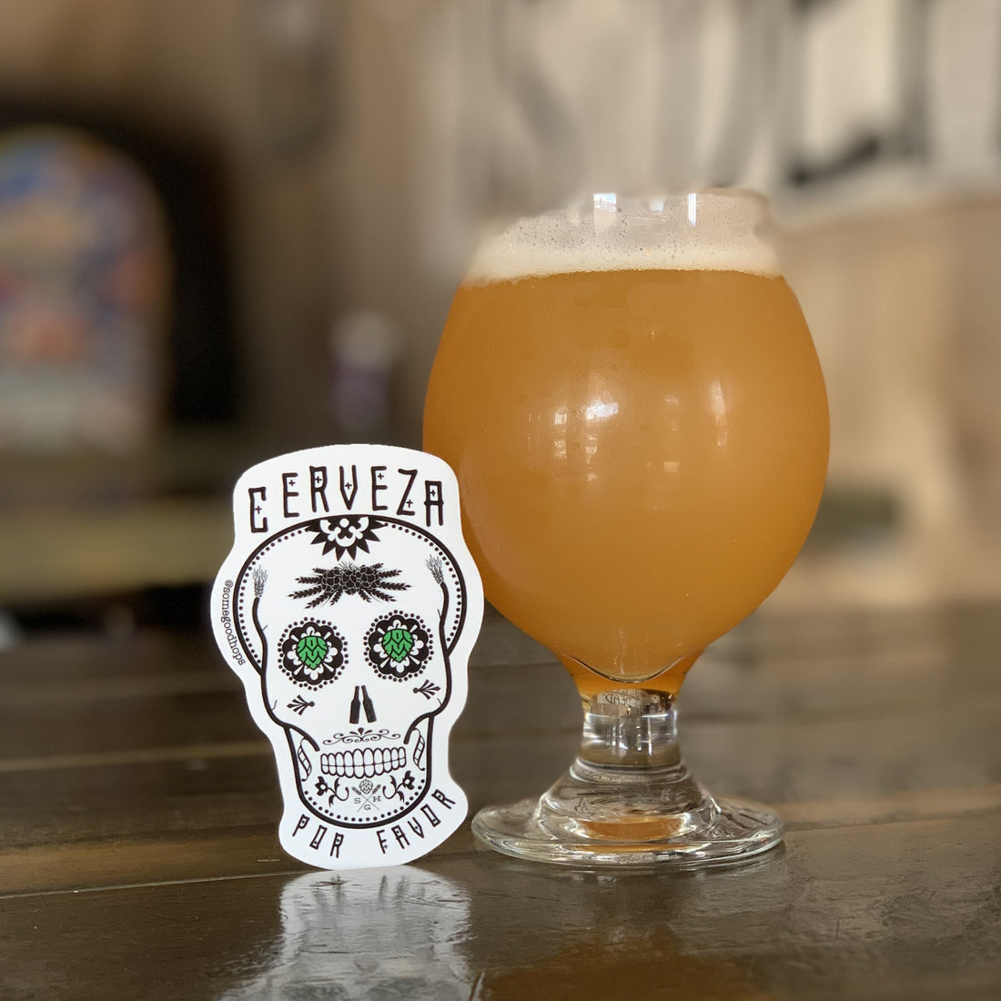 Cerveza Por Favor Sticker - Some Good Hops