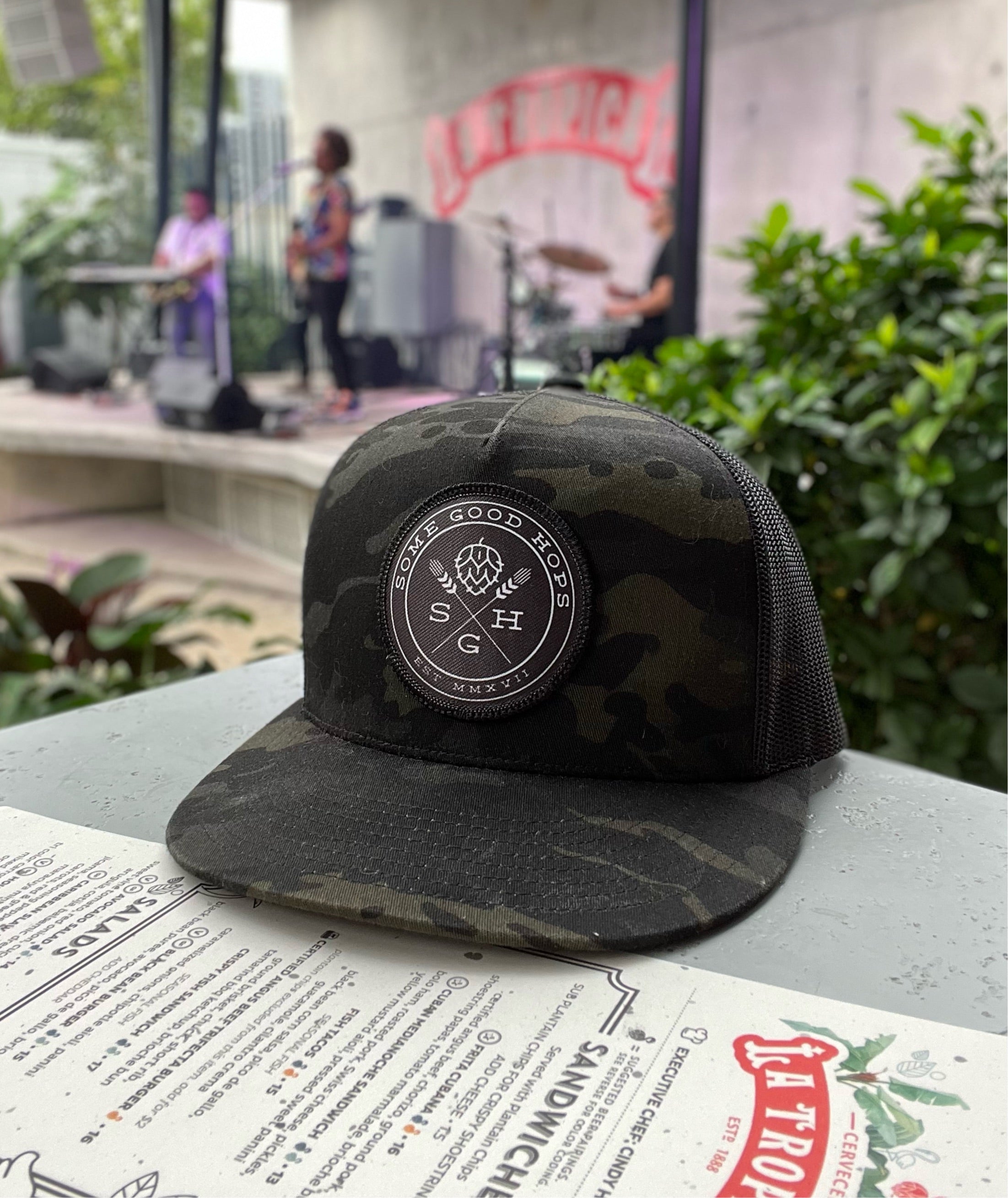 Some Good Hops Black Camo SnapBack Hat - Some Good Hops