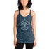 Balance Leads to a Hoppy Life Yoga Tank - Indigo Blue - Some Good Hops
