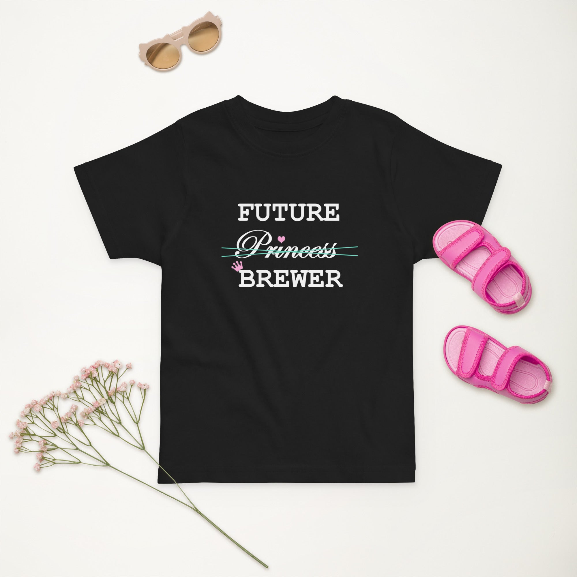 Future Princess Brewer Toddler Shirt - Black - Some Good Hops