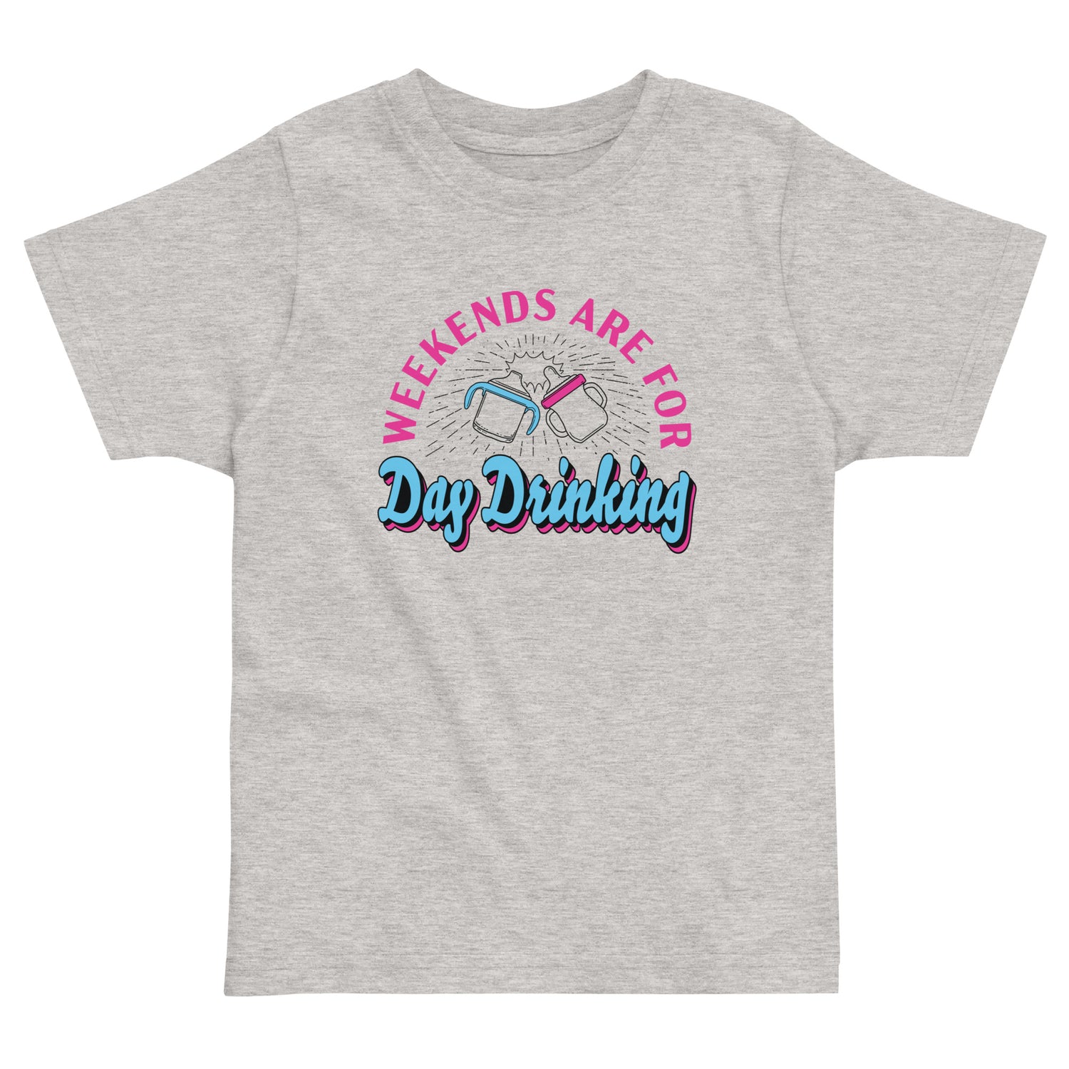 Weekends are for Day Drinking Toddler Shirt by Some Good Hops - Grey