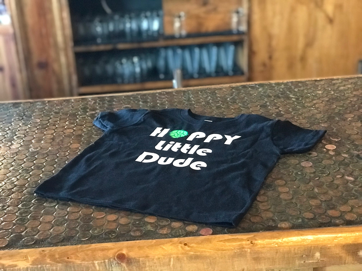 Hoppy Little Dude Black Toddler Shirt - Some Good Hops