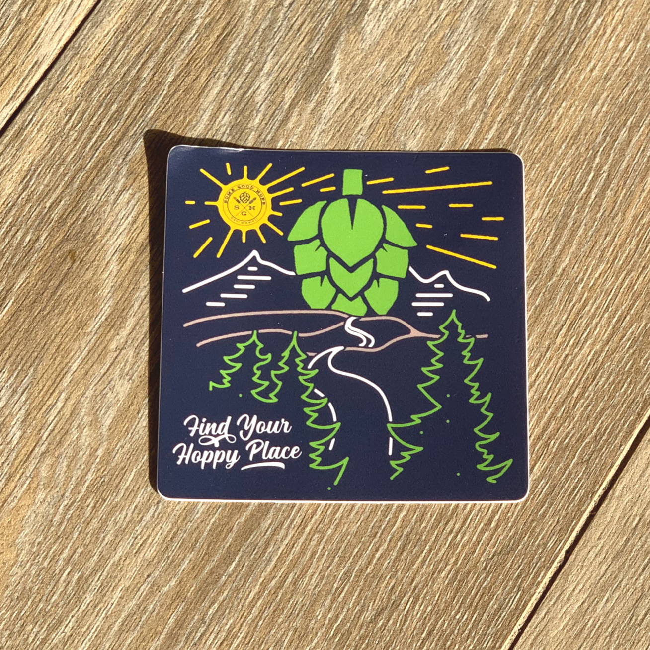 Some Good Hops Scenic Find Your Hoppy Place Sticker