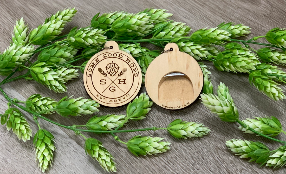 Some Good Hops Wooden Bottle Opener