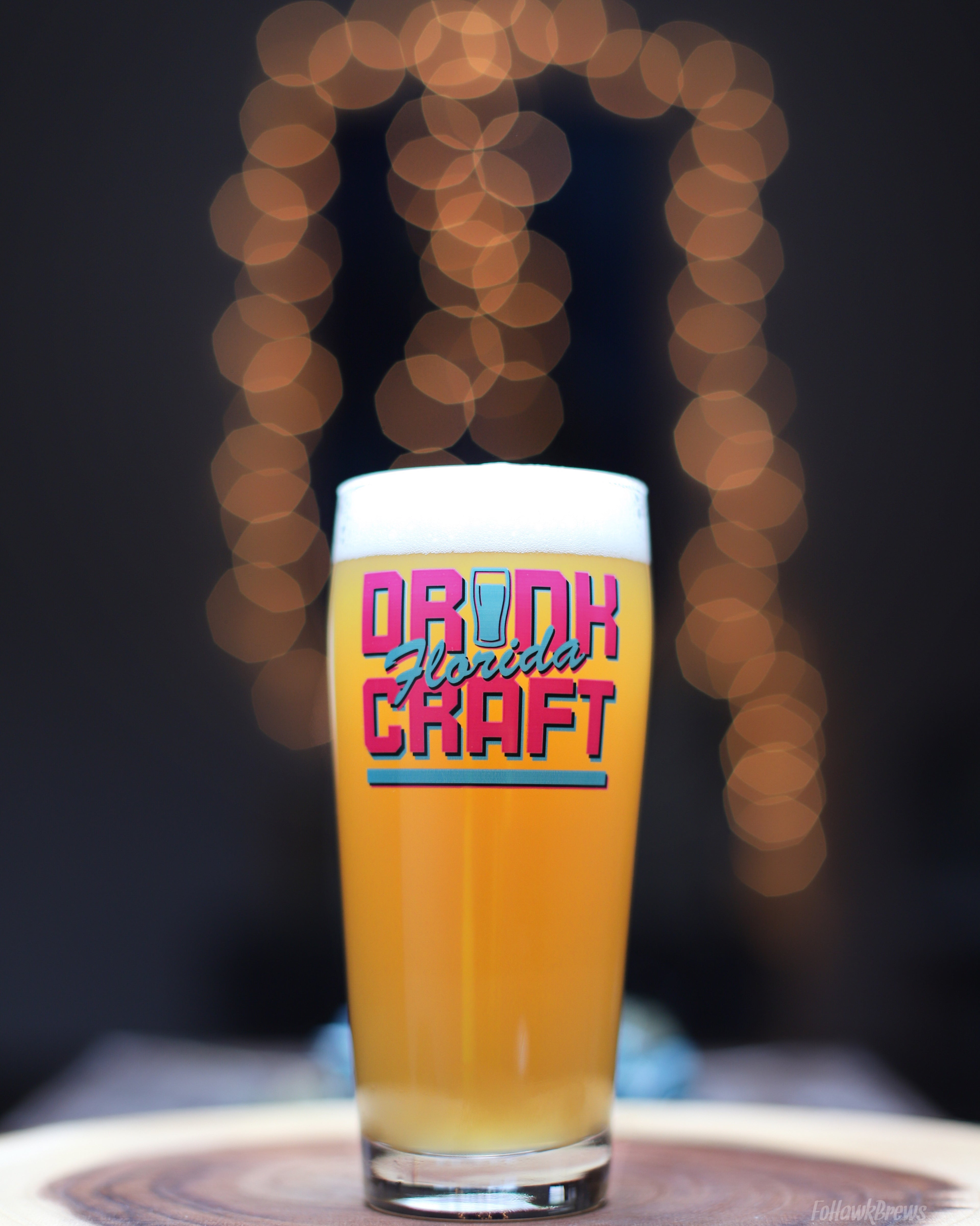 Drink Florida Craft Libbey 16 oz Beer Glass - Some Good Hops