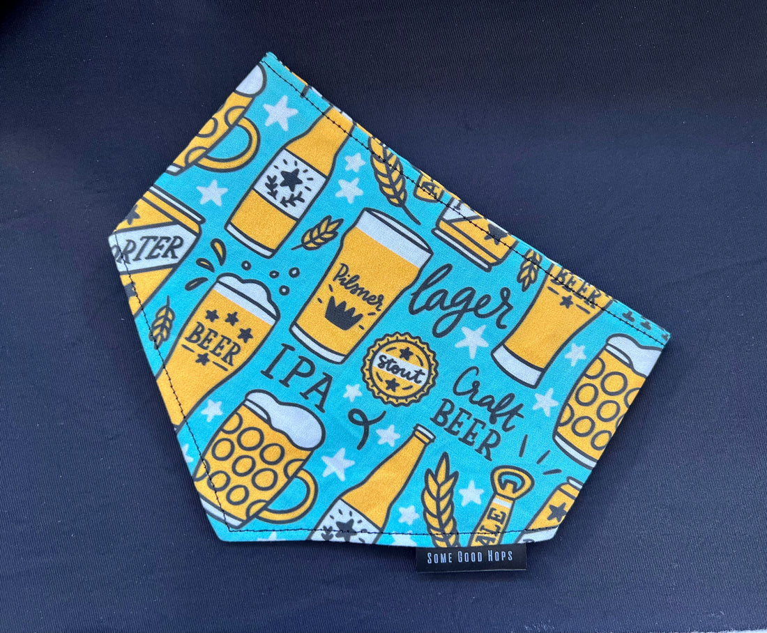 Some Good Hops Craft Beer In Turquoise Bandana 1