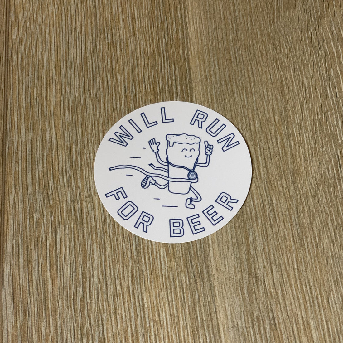 Some Good Hops Will Run For Beer Sticker