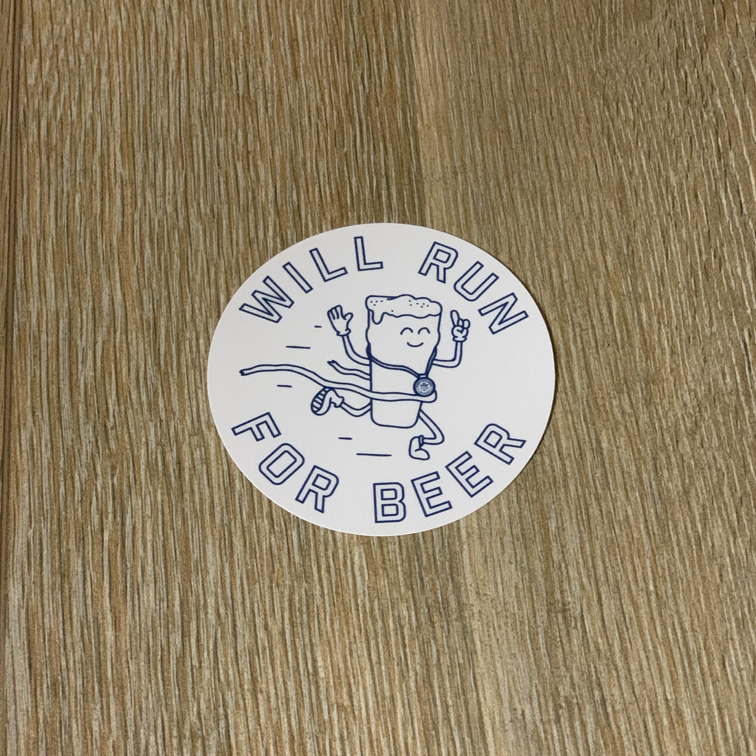 Some Good Hops Will Run For Beer Sticker