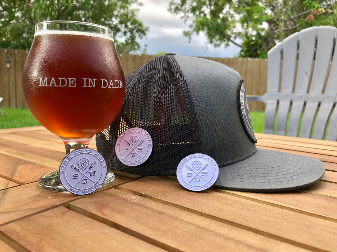 Some Good Hops White Logo Pin - Some Good Hops