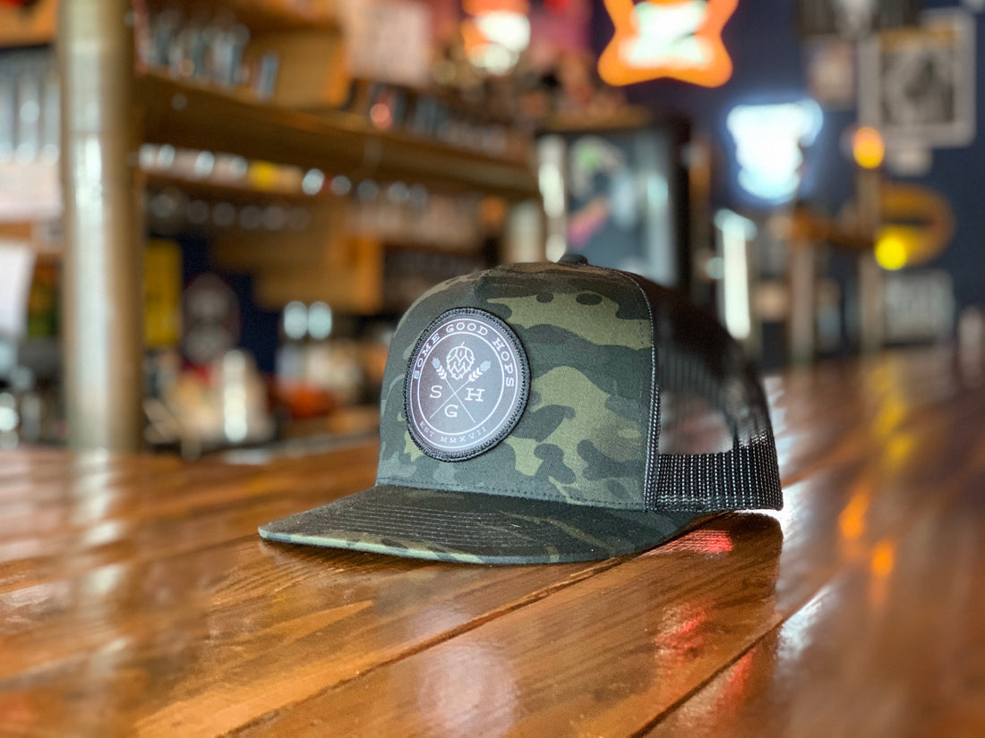 Some Good Hops Black Camo SnapBack Hat - Some Good Hops