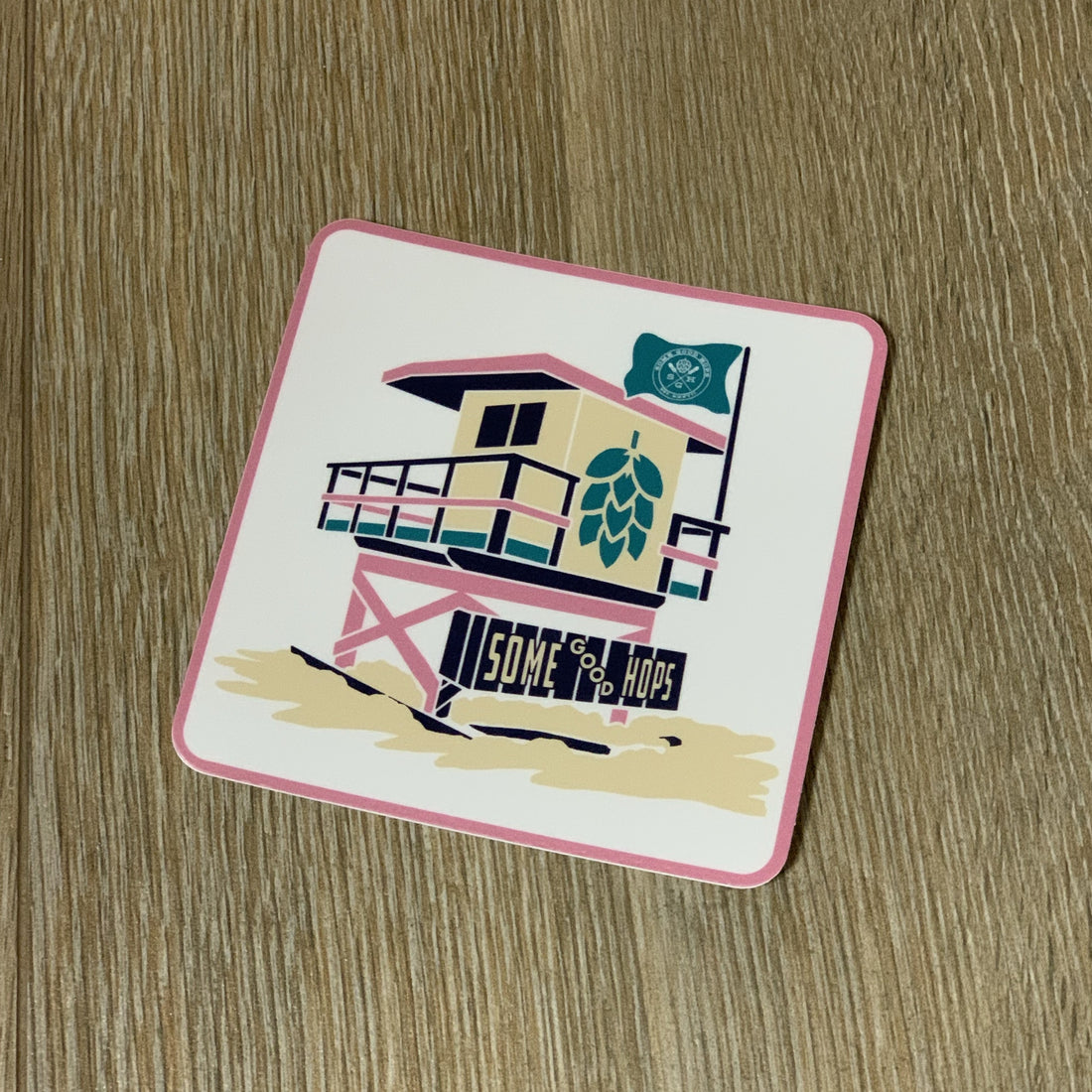 Some Good Hops Lifeguard Tower Sticker