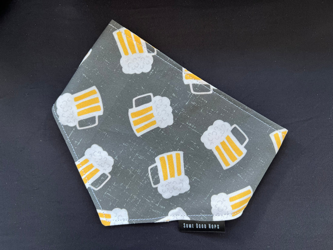 Some Good Hops Beer Mug Charcoal Bandana 1