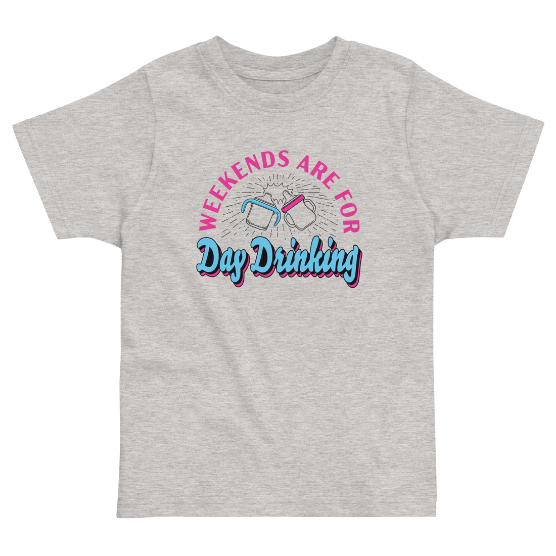 Weekends are for Day Drinking Toddler Shirt by Some Good Hops - Grey