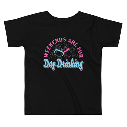 Weekends are for Day Drinking Toddler Shirt by Some Good Hops - Black