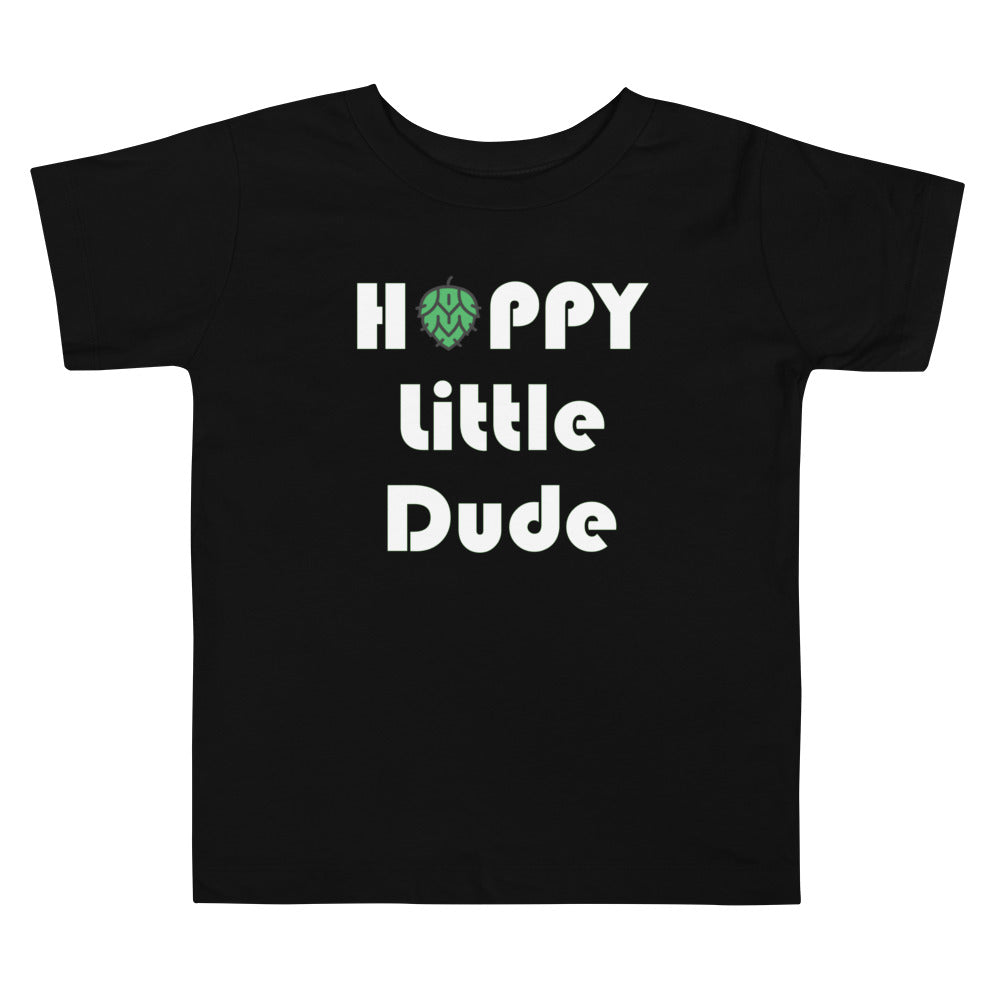 Hoppy Little Dude Toddler Shirt - Black - Some Good Hops