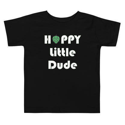 Hoppy Little Dude Toddler Shirt - Black - Some Good Hops
