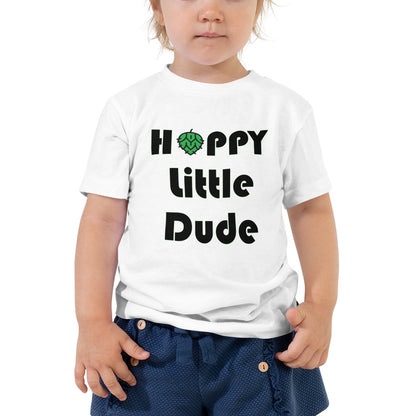 Hoppy Little Dude White Toddler Shirt Model - Some Good Hops